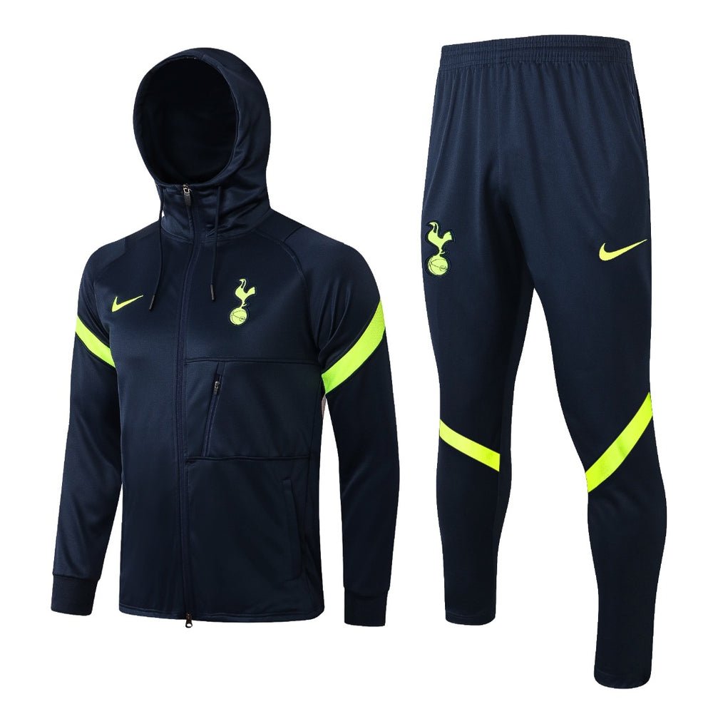 Tottenham dunkelblauer Premium-Trainingsanzug