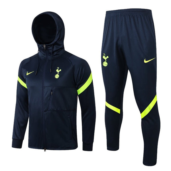 Tottenham dunkelblauer Premium-Trainingsanzug